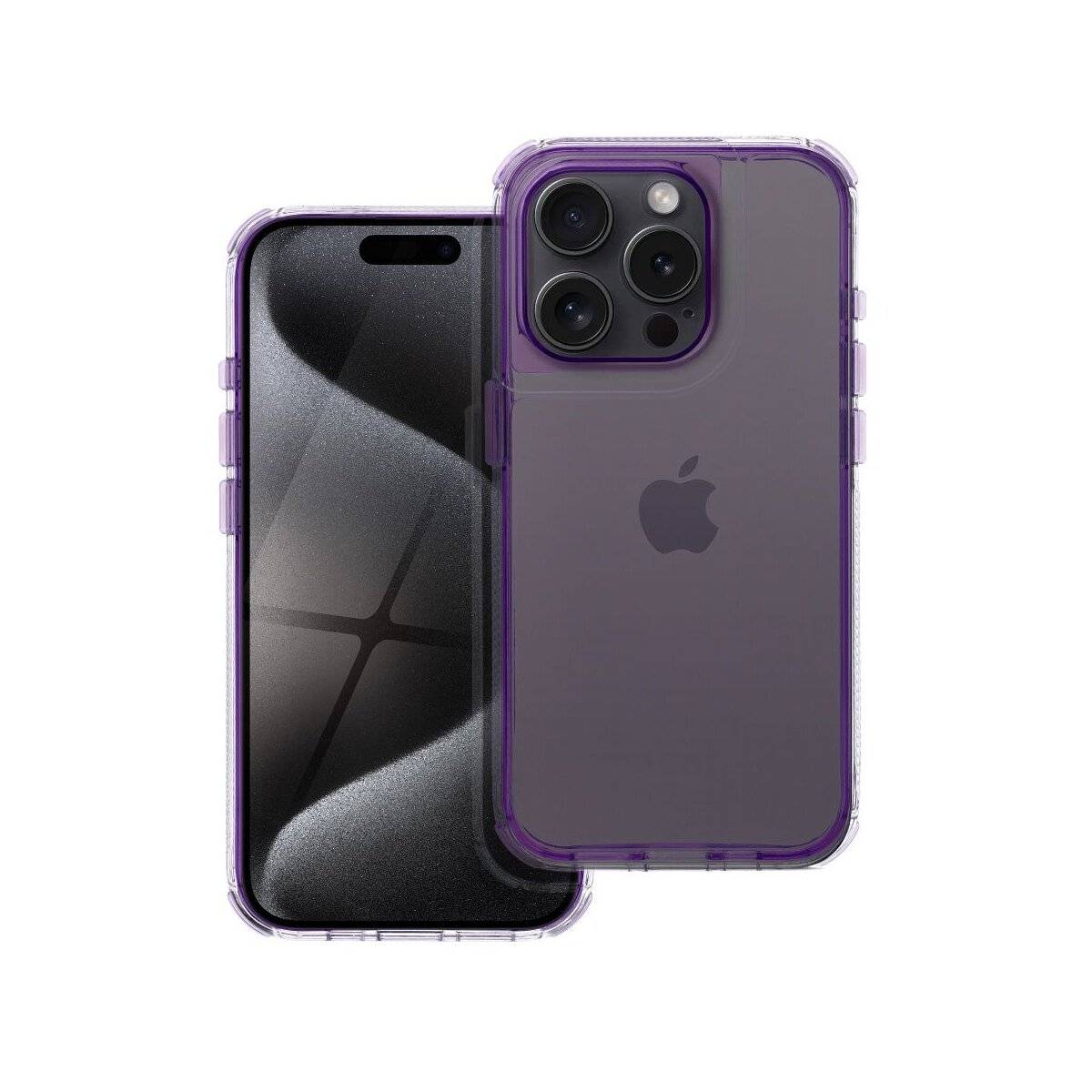 Matrix Clear Case Handyhülle kompatibel mit iPhone 16e (SE 4 2025) Lila