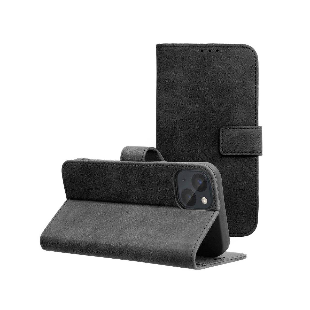 Tasche Holster TENDER Buch Schutzhülle Magnet Standfunktion Hülle kompatibel mit Samsung Galaxy A54 Schwarz