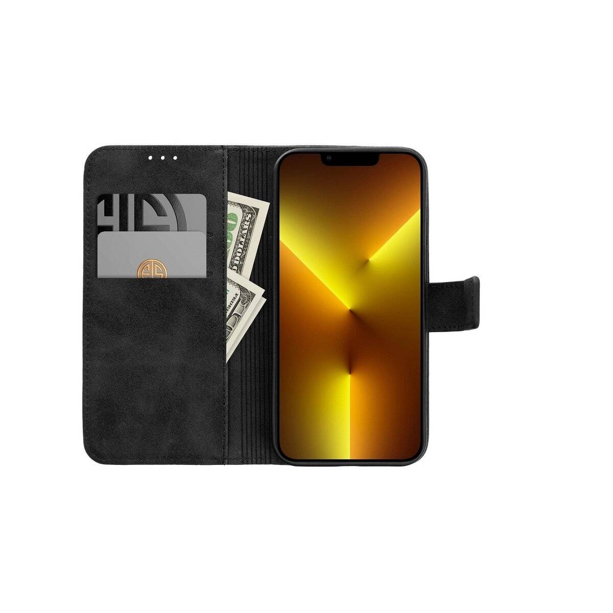 Tasche Holster Schutzhülle Magnet Standfunktion Hülle kompatibel mit Samsung Galaxy S25 Schwarz