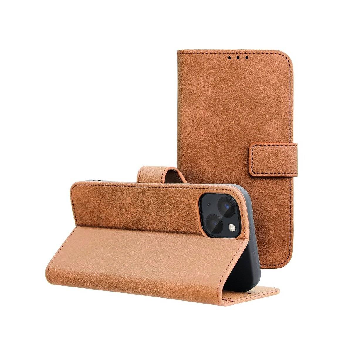 Tasche Holster Schutzhülle Magnet Standfunktion Hülle kompatibel mit Samsung Galaxy S25 Plus Braun