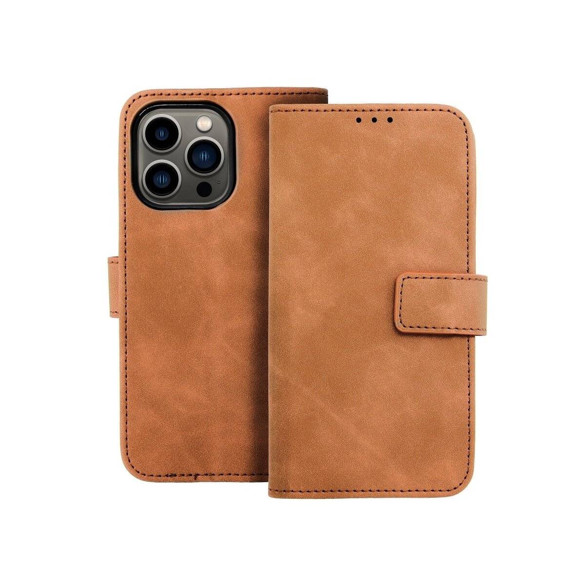 Tasche Holster Schutzhülle Magnet Standfunktion Hülle kompatibel mit Samsung Galaxy S25 Plus Braun