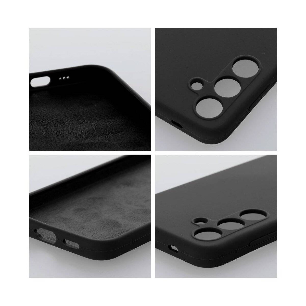 Silikon 2mm Handyhülle Kameraschutz kompatibel mit iPhone 16 Pro Schwarz