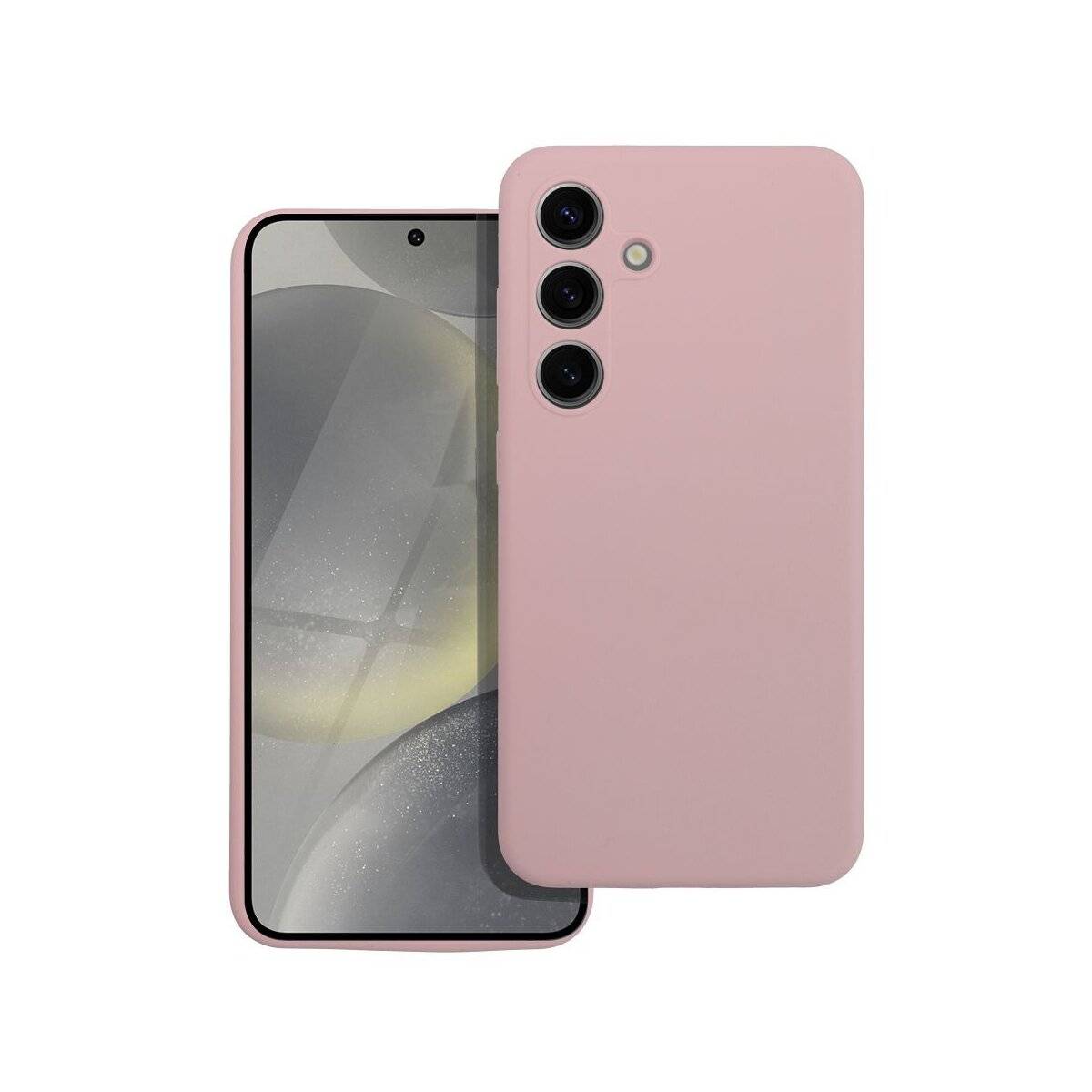 Silikon 2mm Handyhülle Kameraschutz kompatibel mit Samsung Galaxy A35 5G Sand Pink