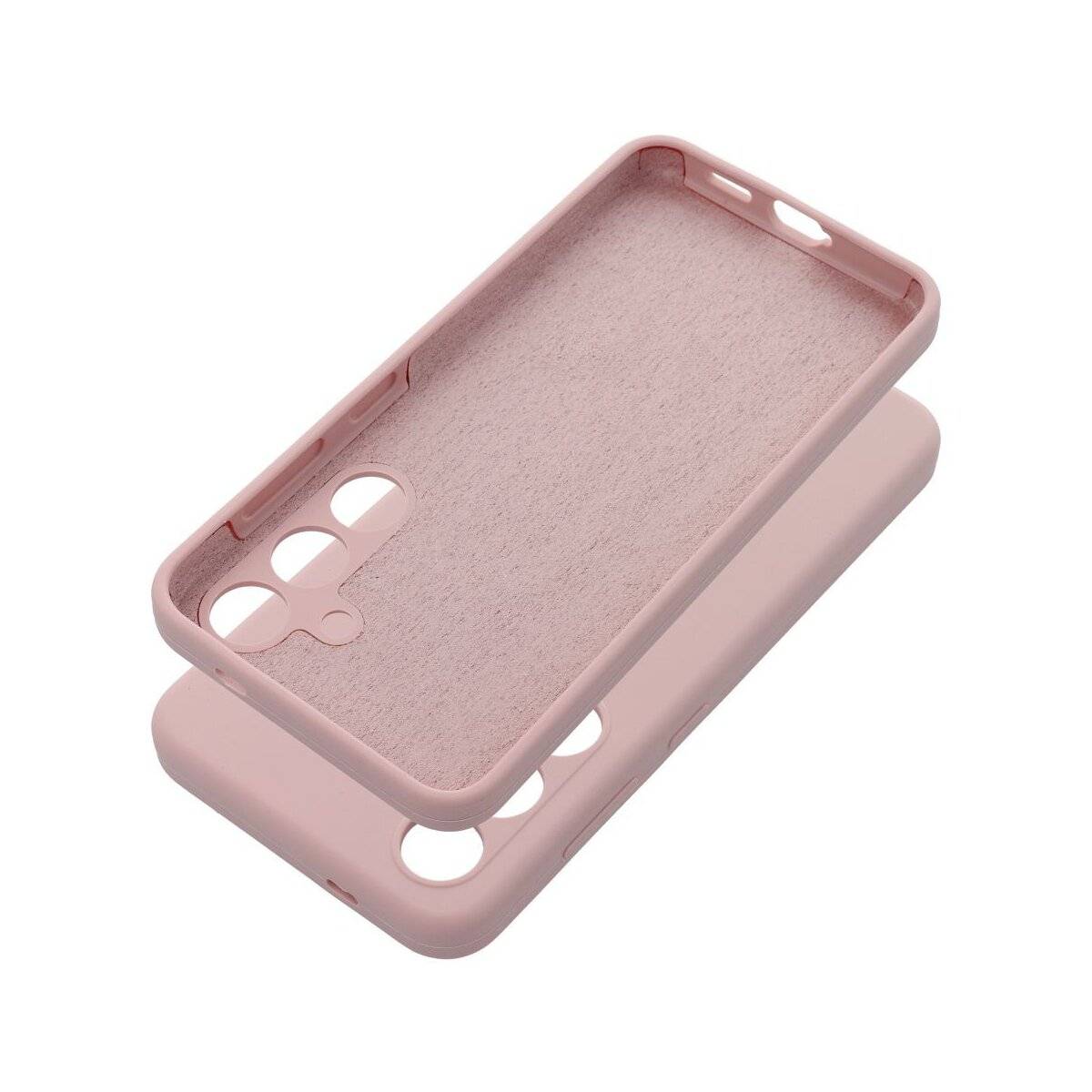 Silikon 2mm Handyhülle Kameraschutz kompatibel mit Samsung Galaxy A35 5G Sand Pink