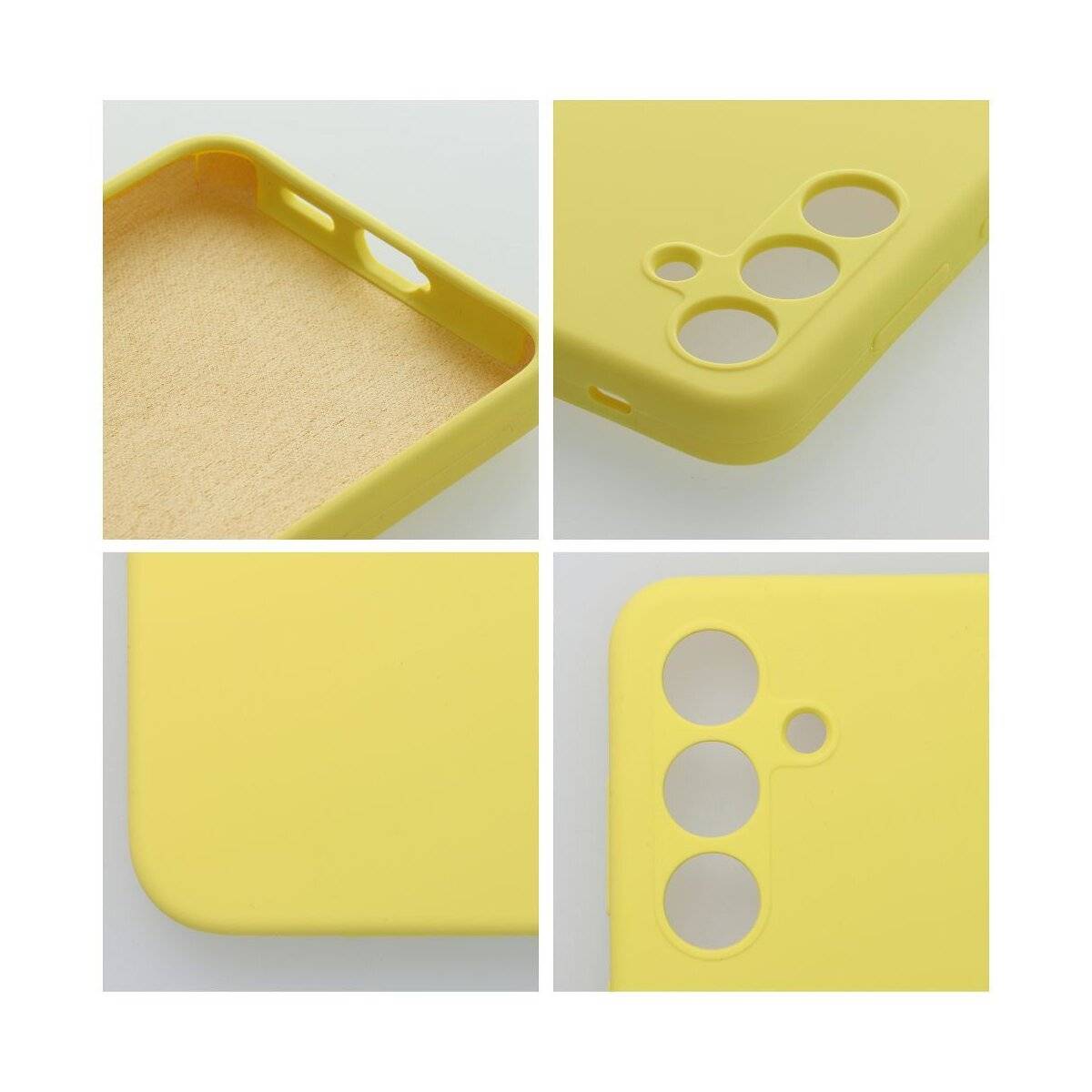 Silikon 2mm Handyhülle Kameraschutz kompatibel mit Samsung Galaxy A16 5G Lemon