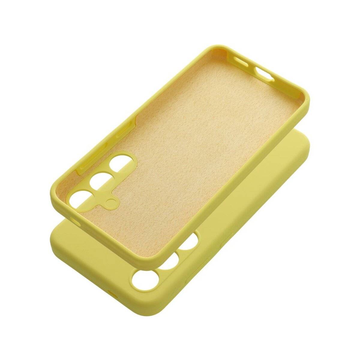 Silikon 2mm Handyhülle Kameraschutz kompatibel mit Samsung Galaxy A35 5G Lemon