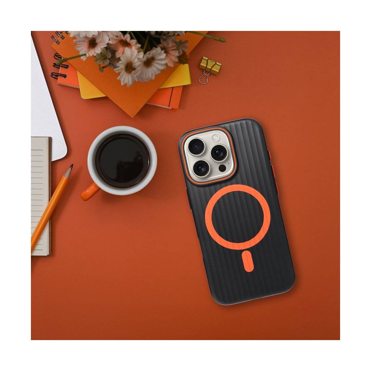 Hülle Simply kompatibel mit MagSafe iPhone 14 Titanschwarz