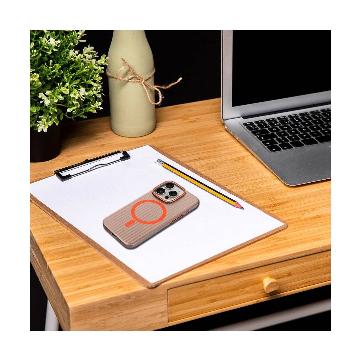 Hülle Simply kompatibel mit MagSafe iPhone 16 Titanwüste