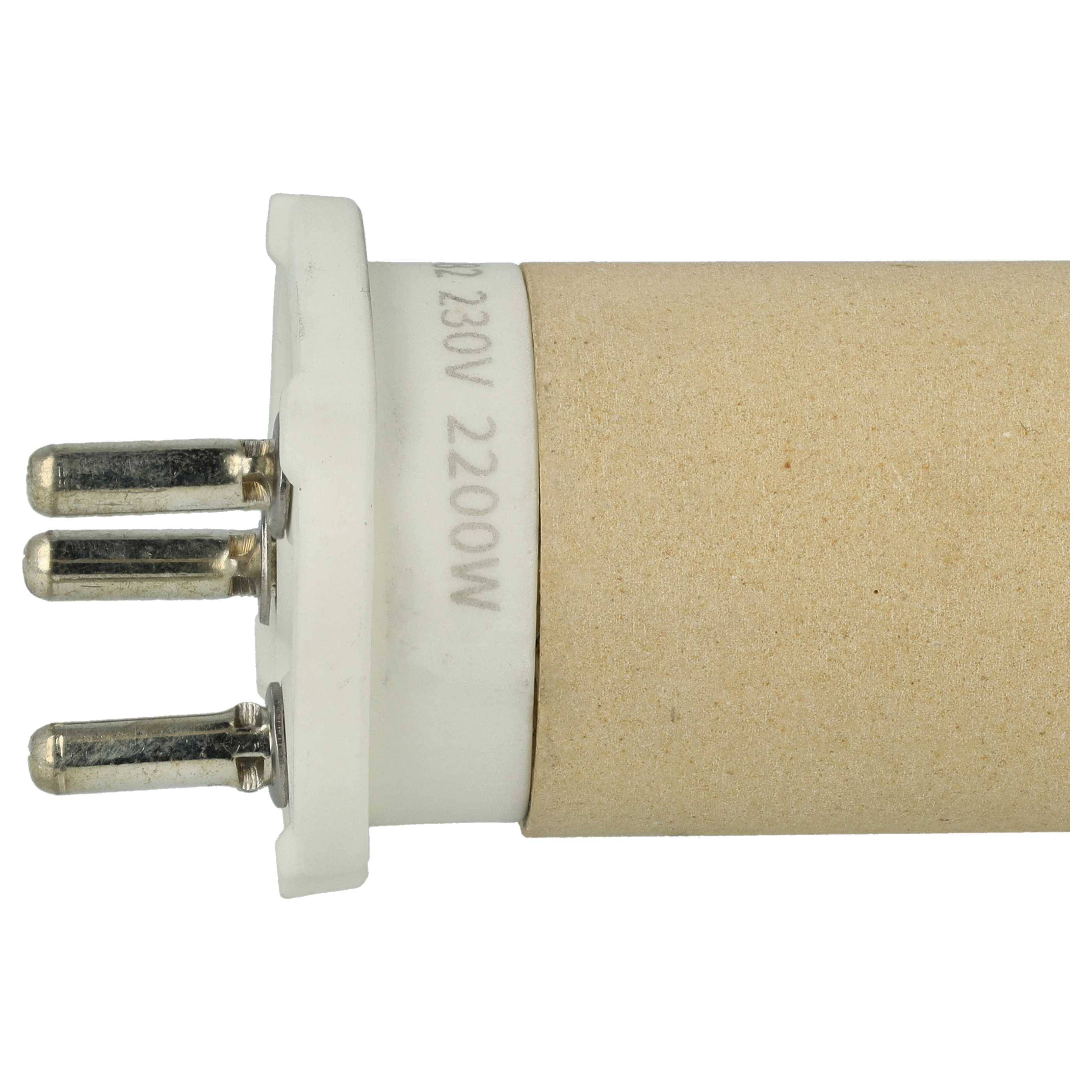vhbw Heizelement kompatibel mit Leister MISTRAL UNIDRIVE 500 Heißluftschweißpistole - 2200 W, Keramik Heizkern, 3,15 x 9,1 cm