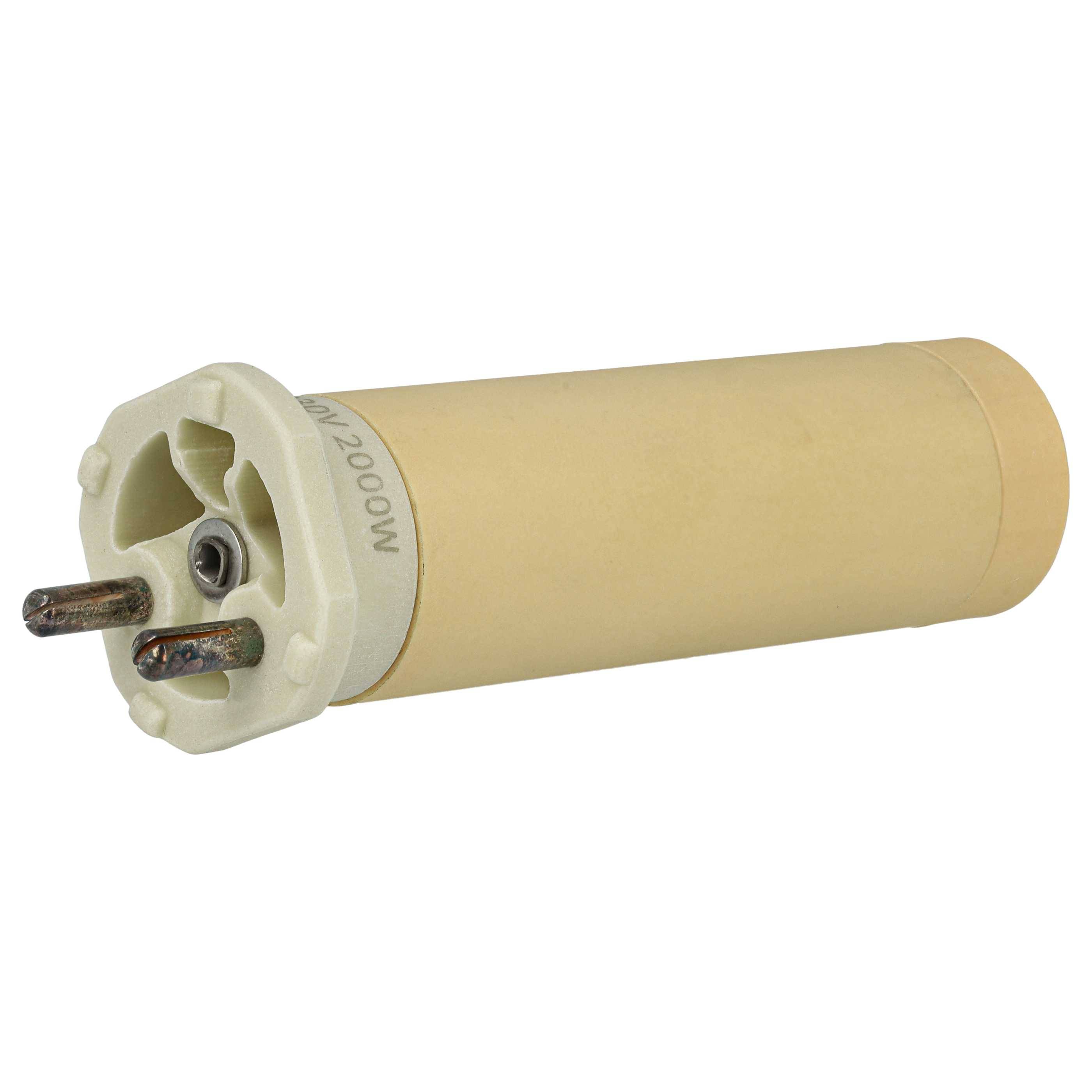 vhbw Heizelement Ersatz für Leister 107.61 für Heißluftschweißpistole - 2000 W, Keramik Heizkern, 2,6 x 9,15 cm