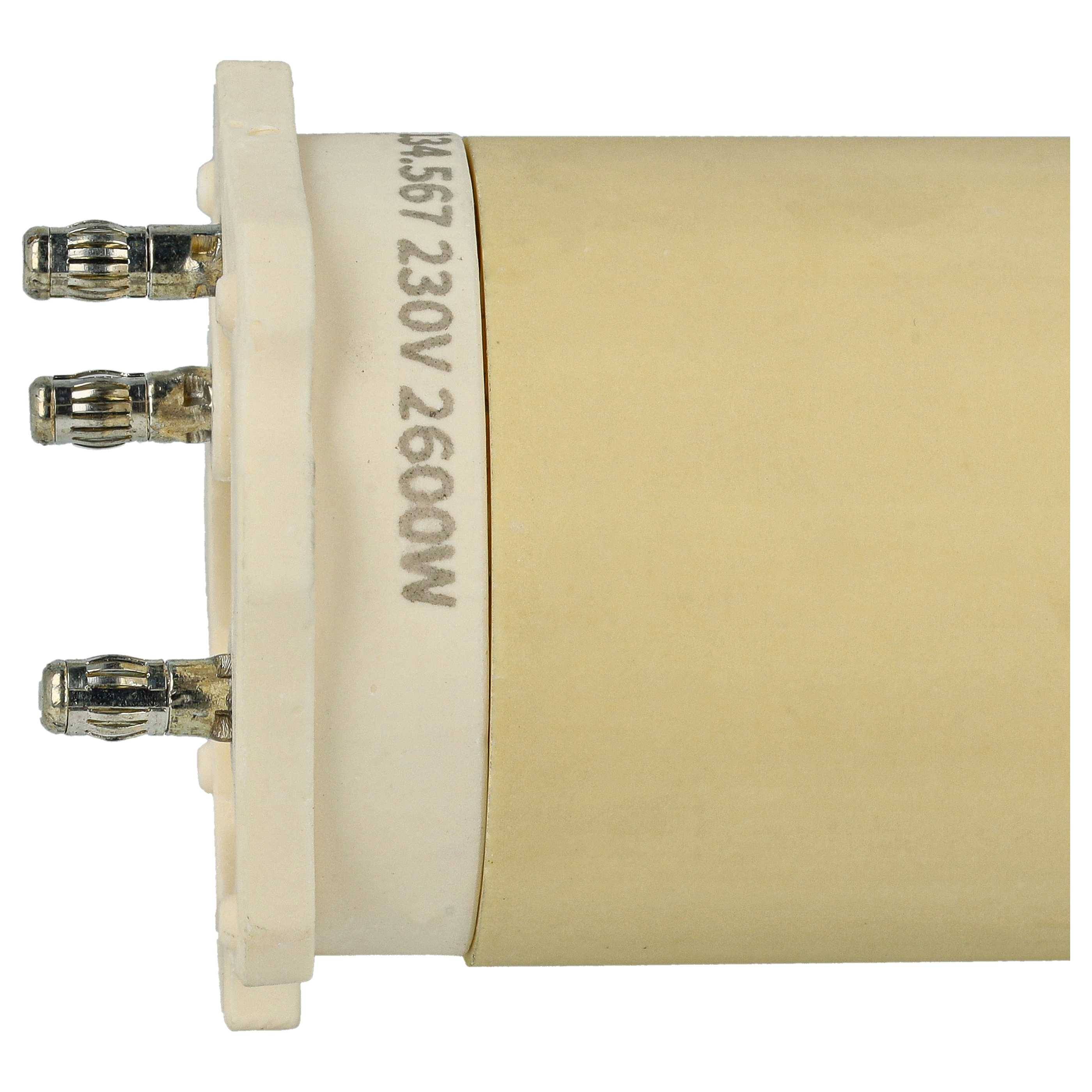 vhbw Heizelement kompatibel mit Leister WELDPLAST S6 Heißluftschweißpistole - 2600 W, Keramik Heizkern, 4,45 x 8,6 cm