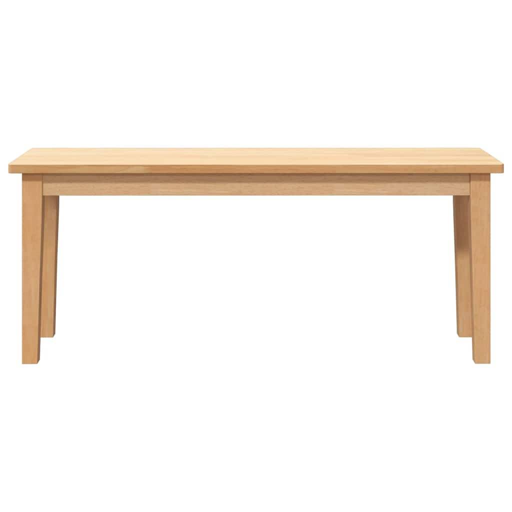 vidaXL Bank 110 cm Massivholz Gummibaum