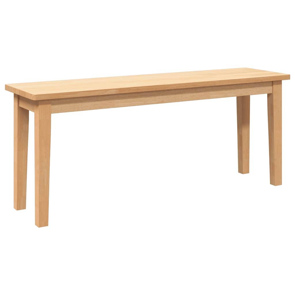 vidaXL Bank 110 cm Massivholz Gummibaum
