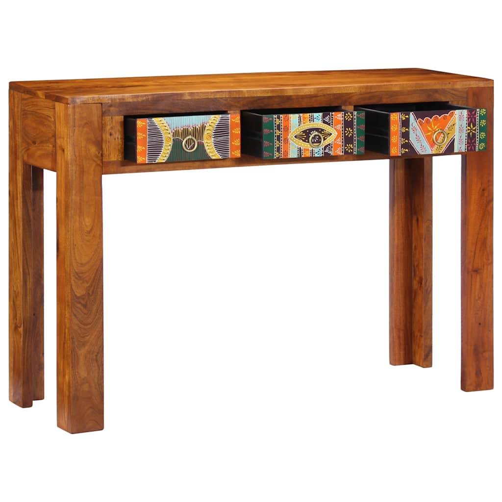 vidaXL Konsolentisch 110x35x75 cm Massivholz Akazie