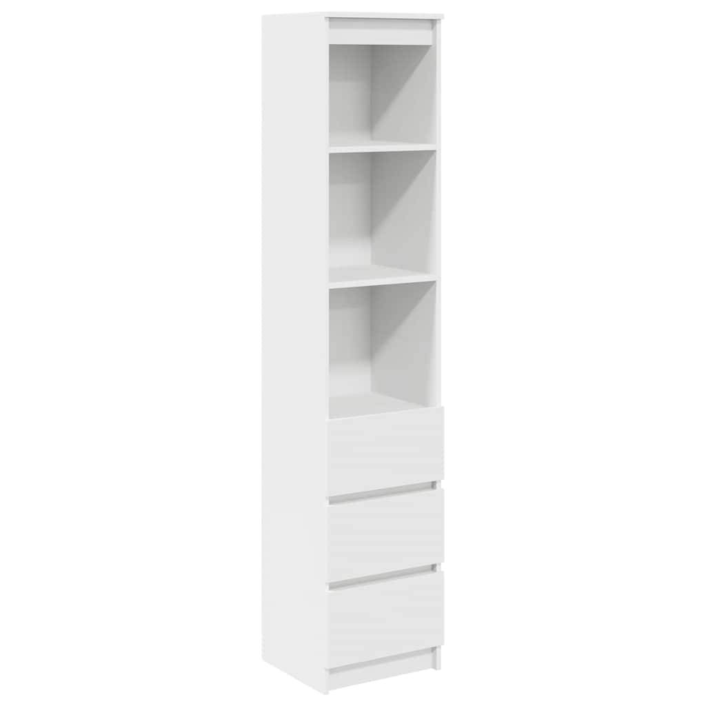 vidaXL Highboard Weiß 37,5x35x180 cm Holzwerkstoff