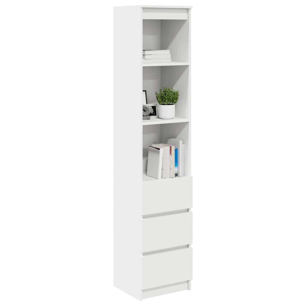 vidaXL Highboard Weiß 37,5x35x180 cm Holzwerkstoff