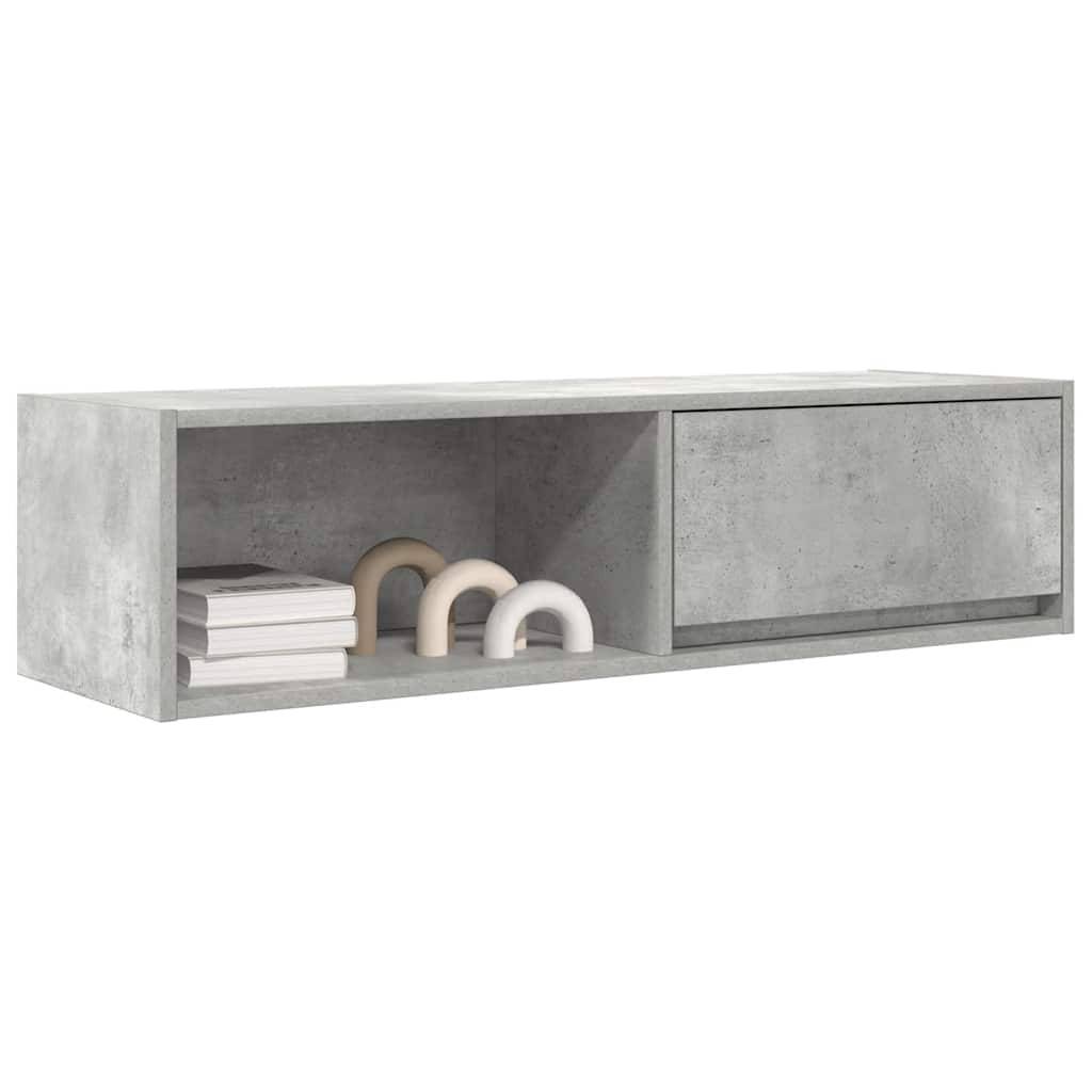 vidaXL TV-Schränke 2 Stk. Betongrau 100x31x25,5 cm Holzwerkstoff
