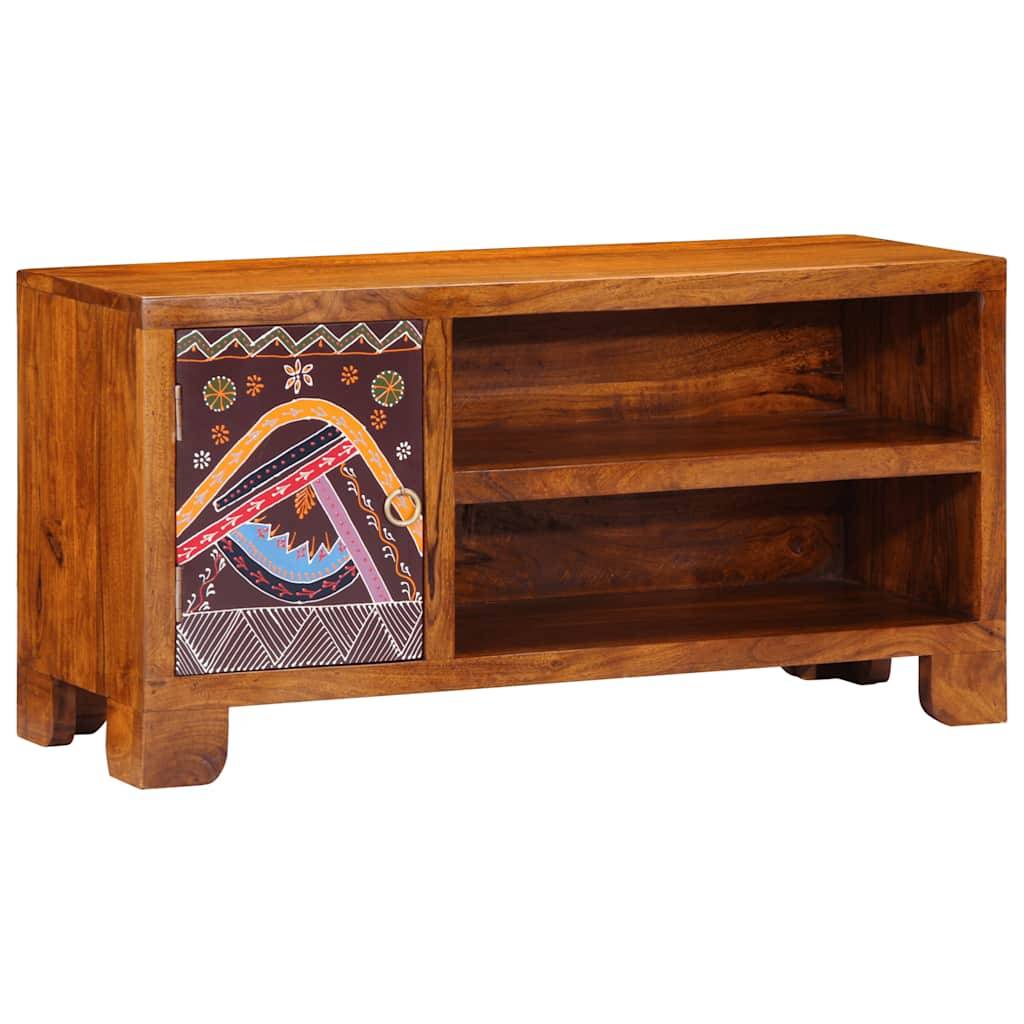 vidaXL TV-Schrank Mehrfarbig 90x30x45 cm Massivholz Akazie