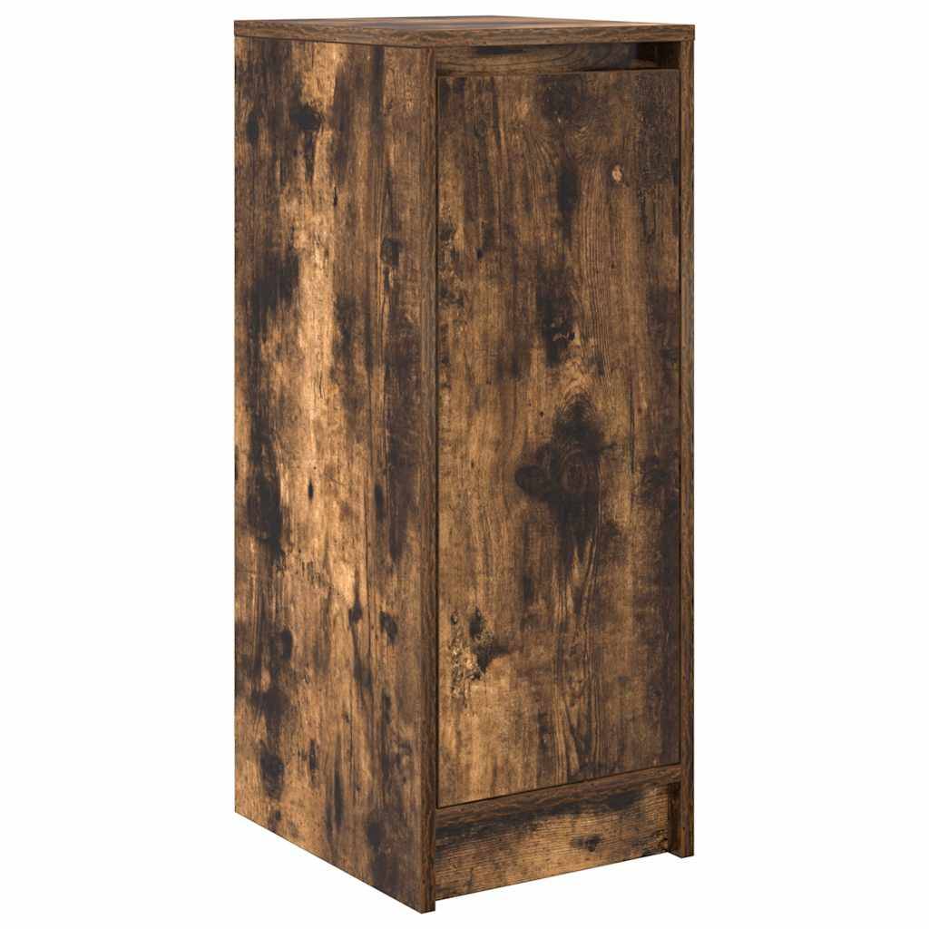 vidaXL Schuhschrank Räuchereiche 29,5x34x76 cm Holzwerkstoff