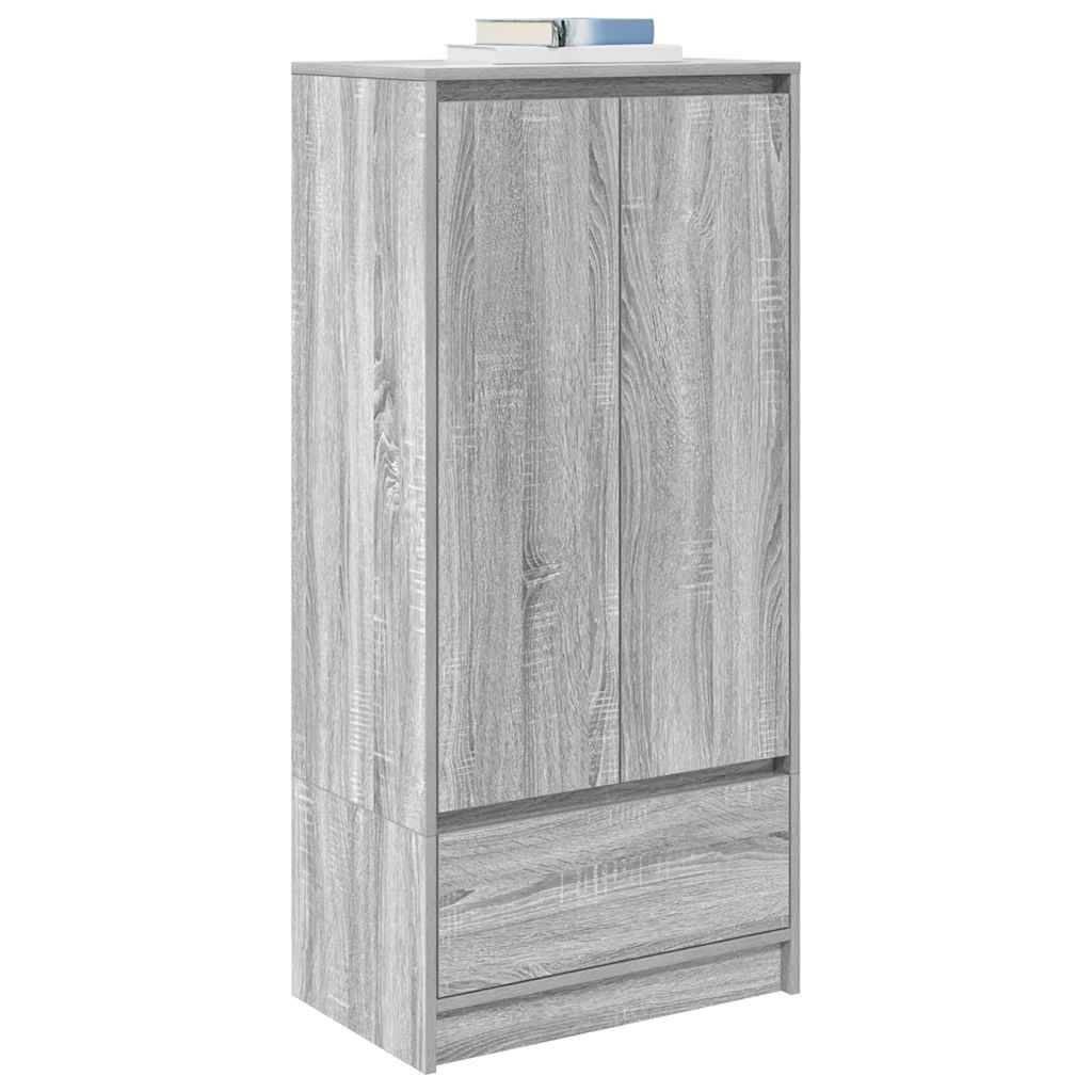 vidaXL Schrank mit Schublade Grau Sonoma 55,5x34x119,5cm Holzwerkstoff