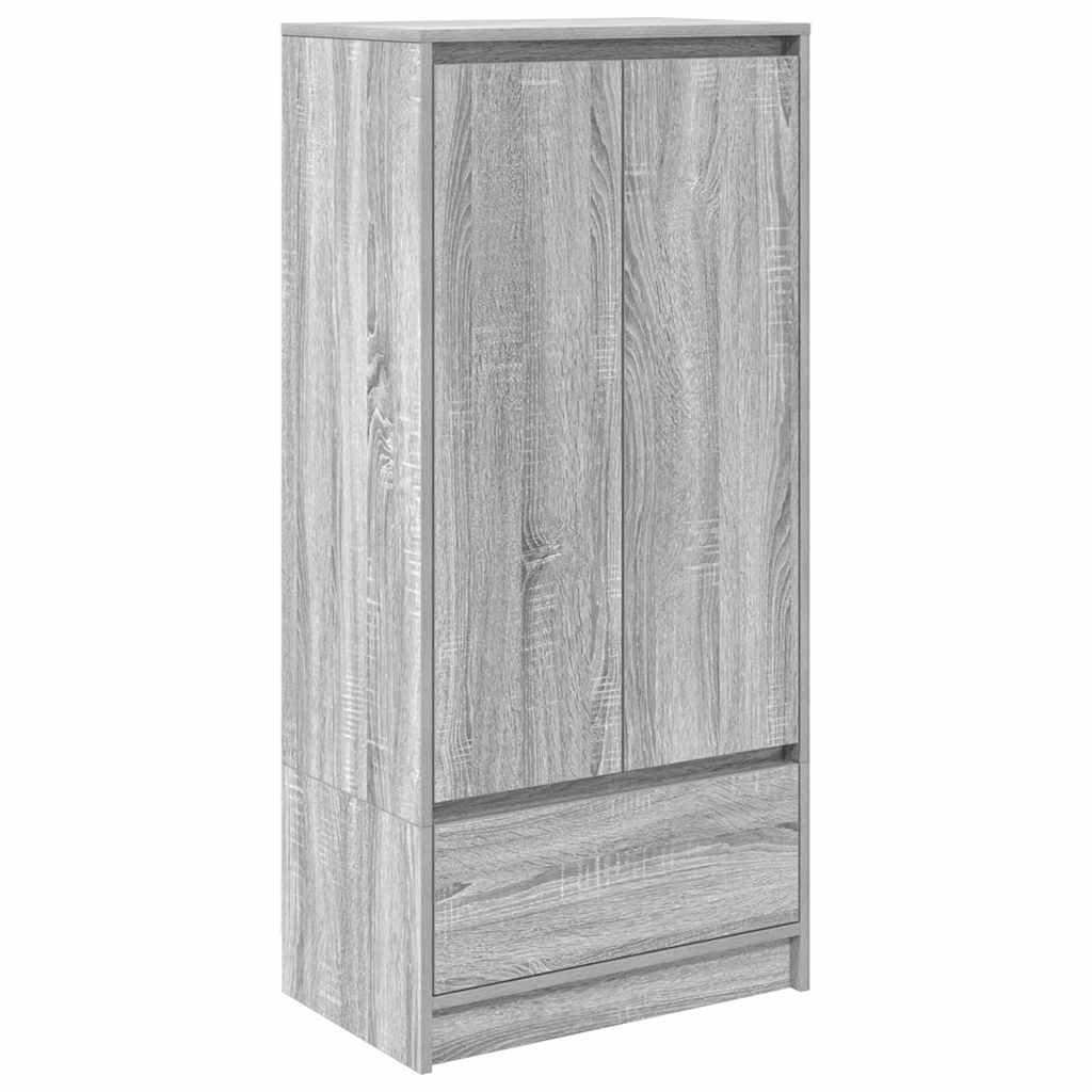 vidaXL Schrank mit Schublade Grau Sonoma 55,5x34x119,5cm Holzwerkstoff