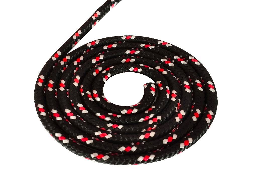 Polypropylenseil 26mm 30m in Schwarz mit farbiger Kennung