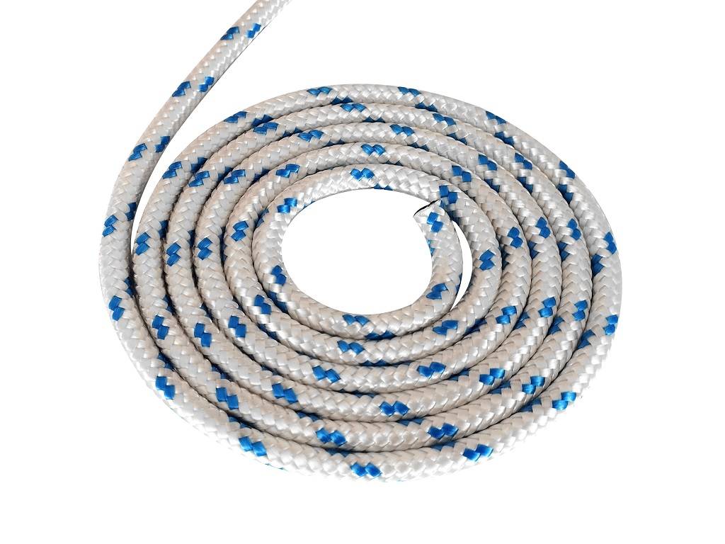 Polypropylenseil 4mm 100m in Weiss mit farbiger Kennung