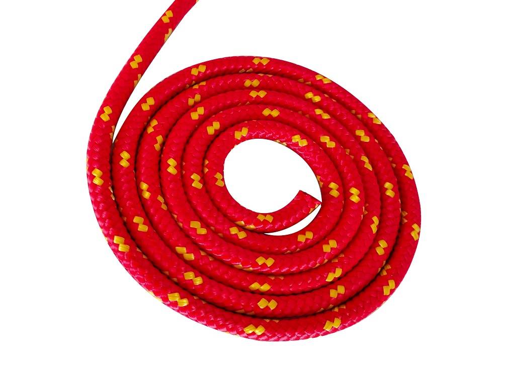 Polypropylenseil 12mm 25m in Rot mit farbiger Kennung