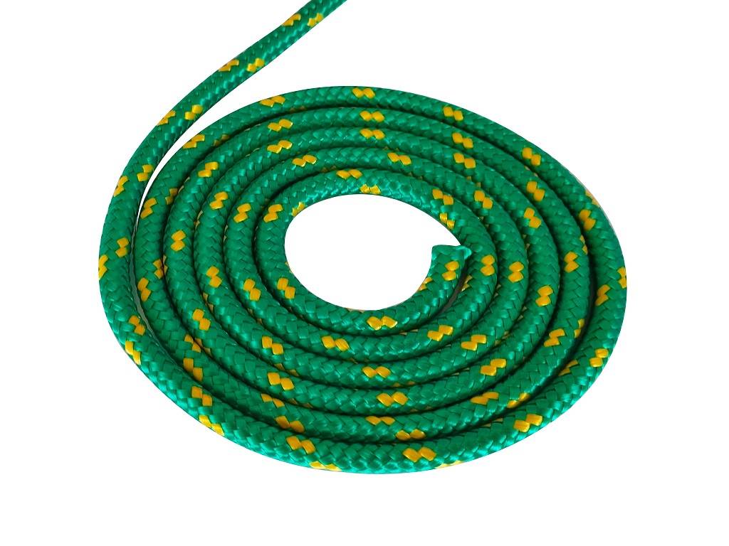 Polypropylenseil 10mm 25m in Grün mit farbiger Kennung