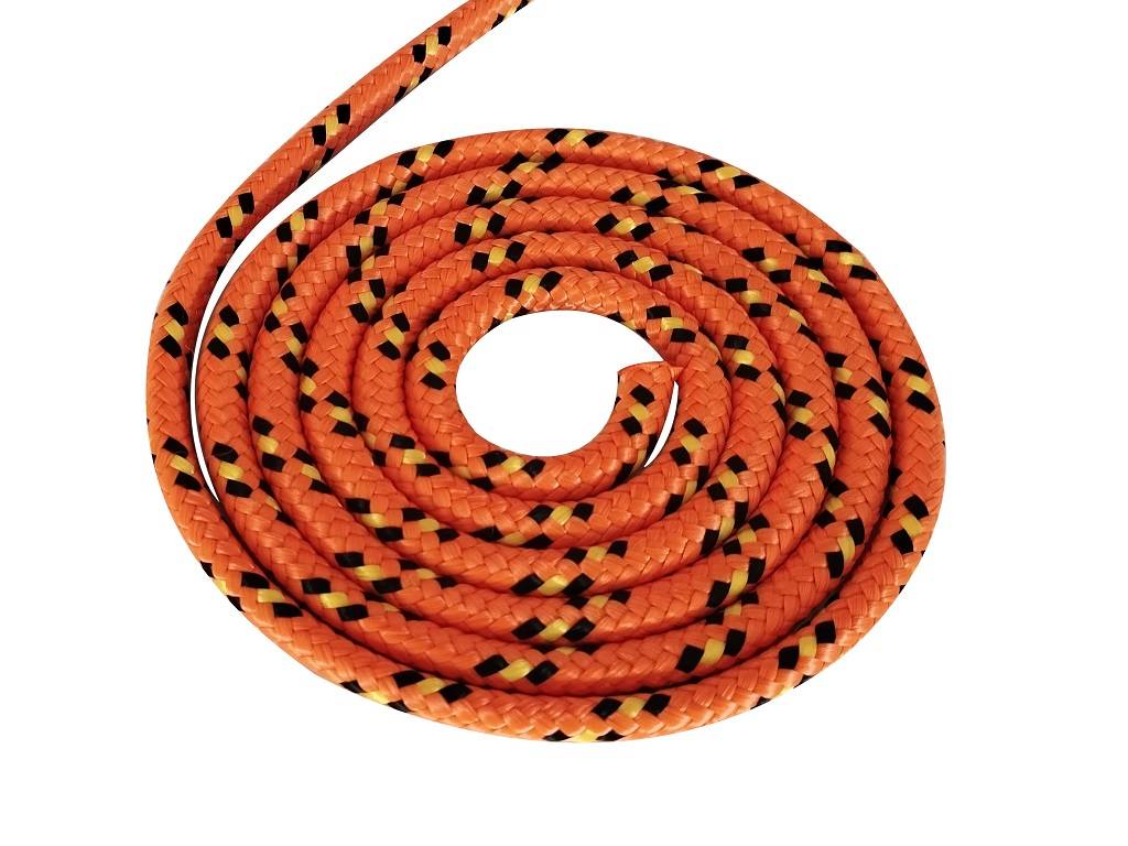 Polypropylenseil 8mm 100m in Orange mit farbiger Kennung