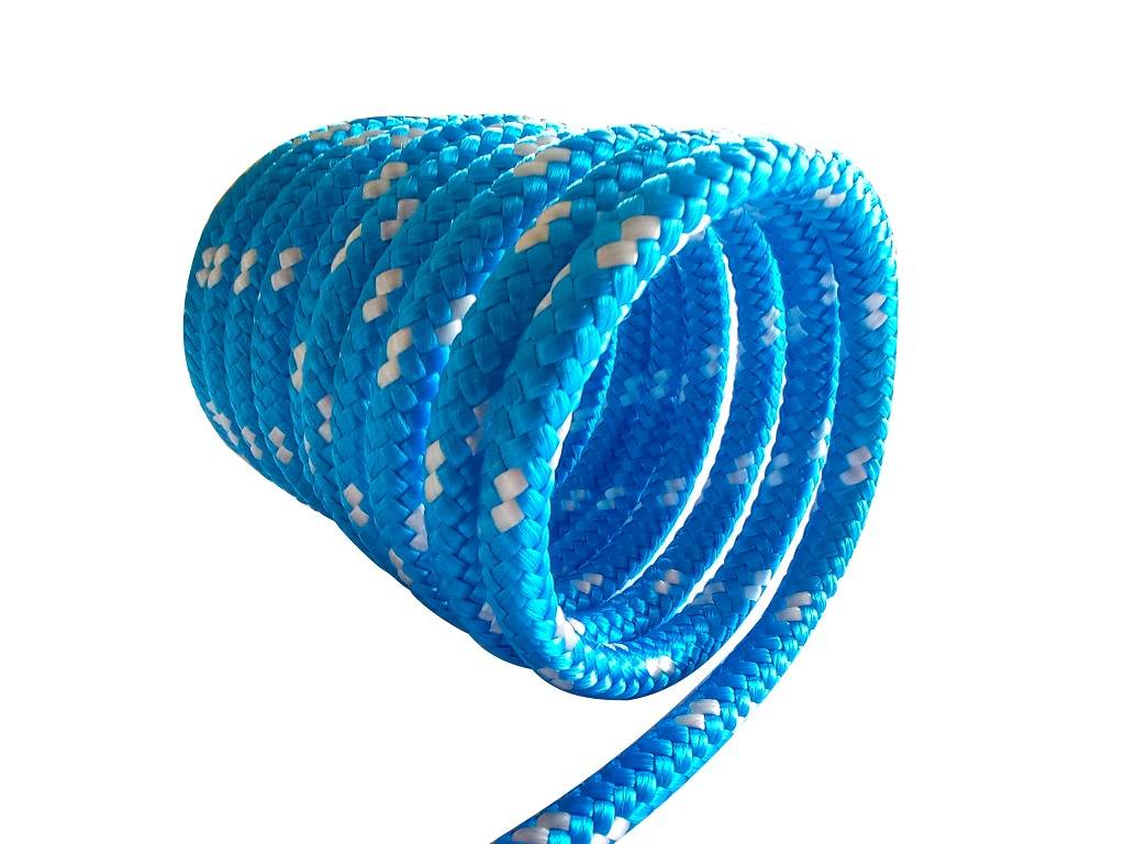 Polypropylenseil 8mm 100m in Blau mit farbiger Kennung