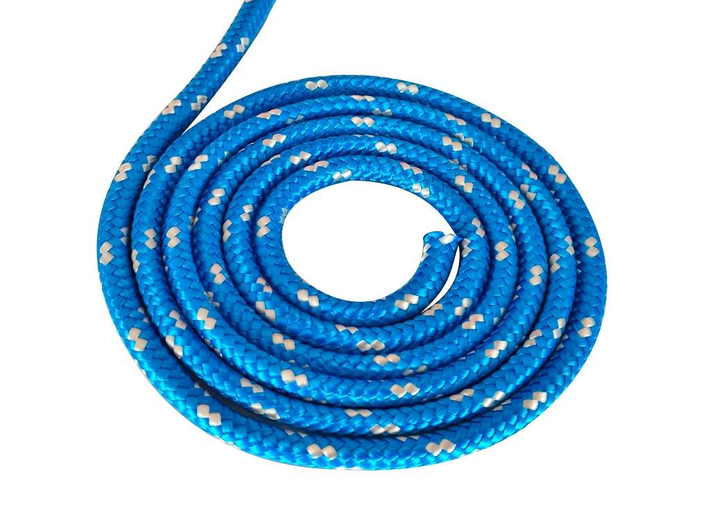 Polypropylenseil 8mm 100m in Blau mit farbiger Kennung