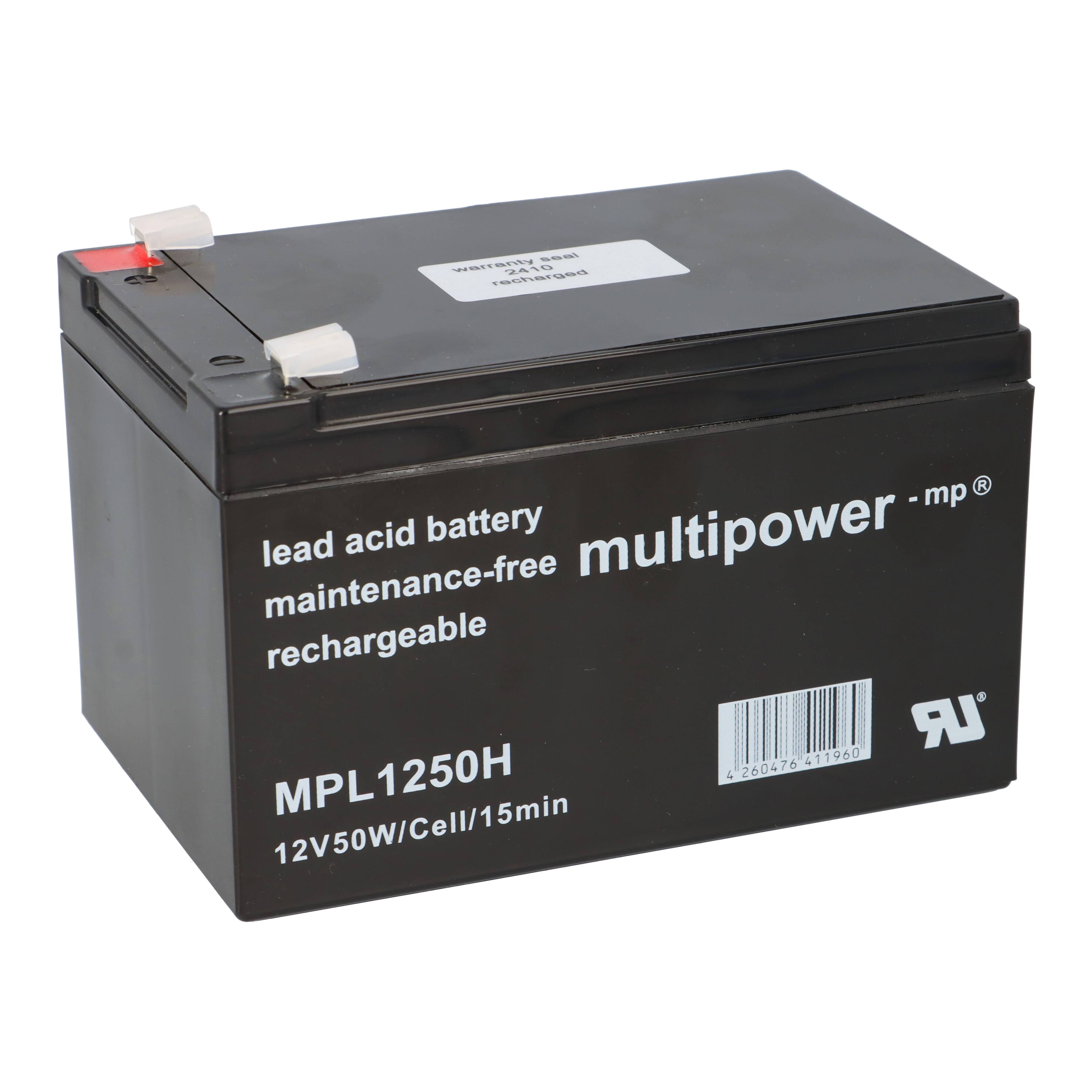 Multipower Blei Akku MPL1250H AGM Hochstrom 12V 14Ah