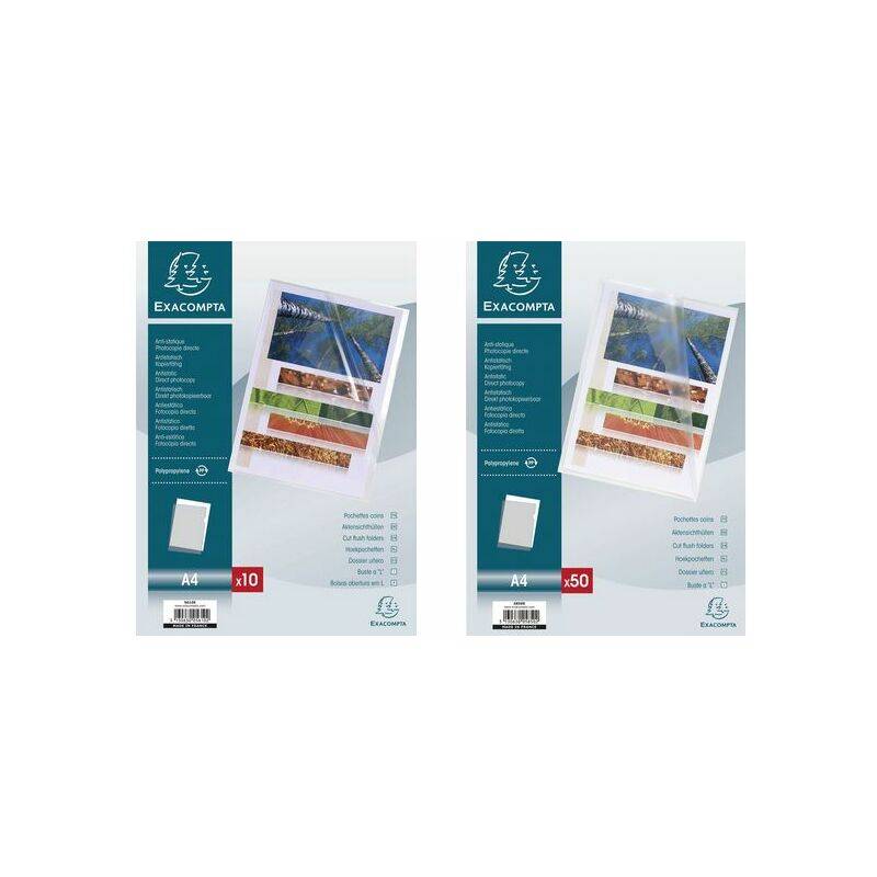 EXACOMPTA Sichthülle, DIN A4, PP 0,12 mm, genarbt