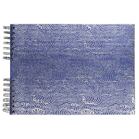 Exacompta Fotoalbum mit Spiralbindung 50S schwarz 32x22cm Japan Blau - 16502E