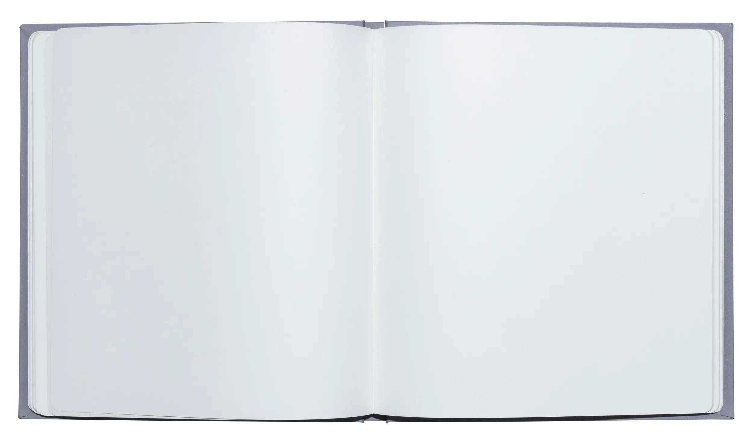 Exacompta Gästebuch 70 Bl blanko Silberschnitt 21x19cm AutentiK Blaugrau 47365E