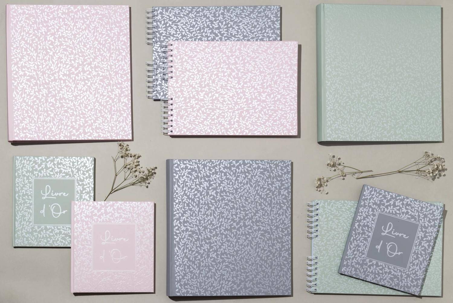 Exacompta Gästebuch 70 Bl blanko Silberschnitt 21x19cm AutentiK Blaugrau 47365E