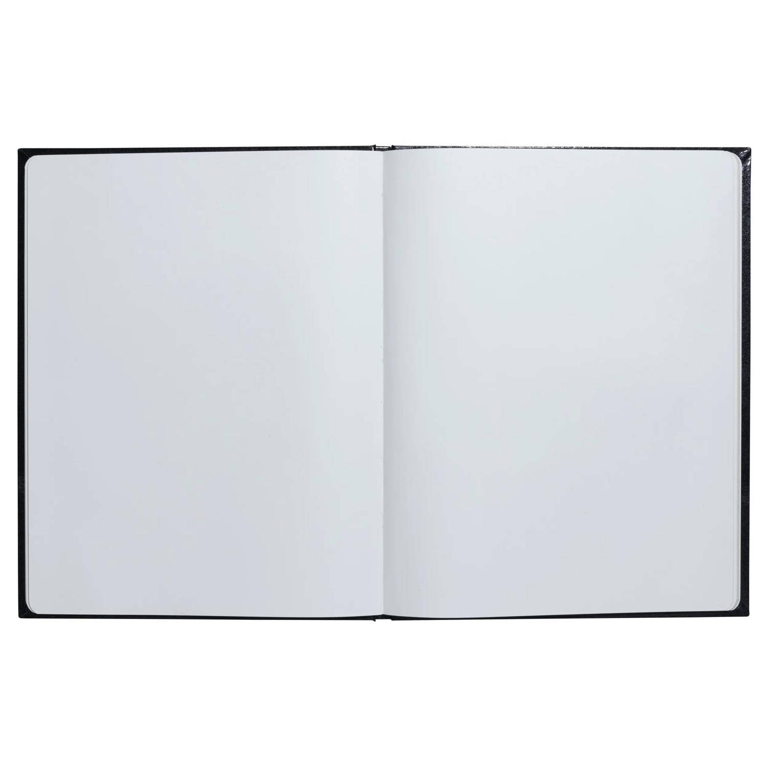 Exacompta Gästebuch 50 Bl blanko Goldschnitt 27x22 cm Graphik - Schwarz - 47848E