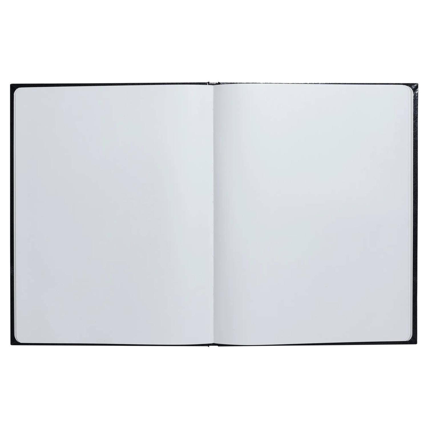Exacompta Gästebuch 50 Bl blanko Goldschnitt 27x22 cm Graphik - Schwarz - 47848E