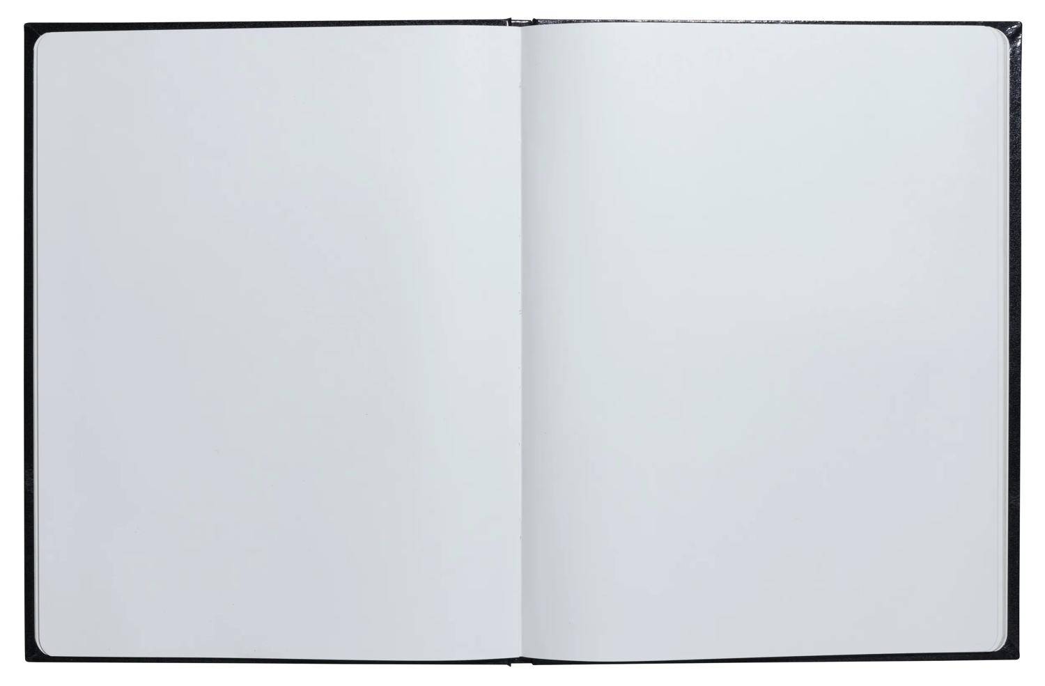 Exacompta Gästebuch 50 Bl blanko Goldschnitt 27x22 cm Graphik - Schwarz - 47848E