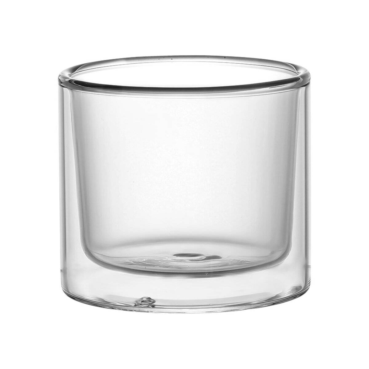 2-tlg. Glasschalen-Set 290ml Doppelwandige Dessertgläser Transparent