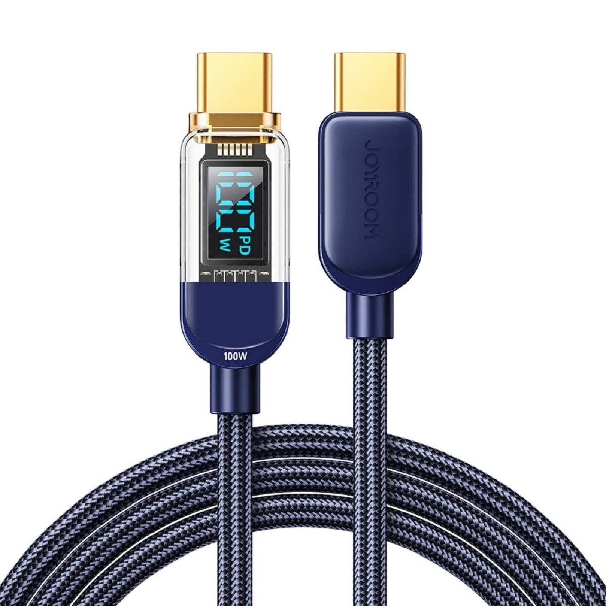 Joyroom Smartphone Kabel Ladekabel Datenkabel 100W USB-C auf USB-C Kabel 1,2m Blau