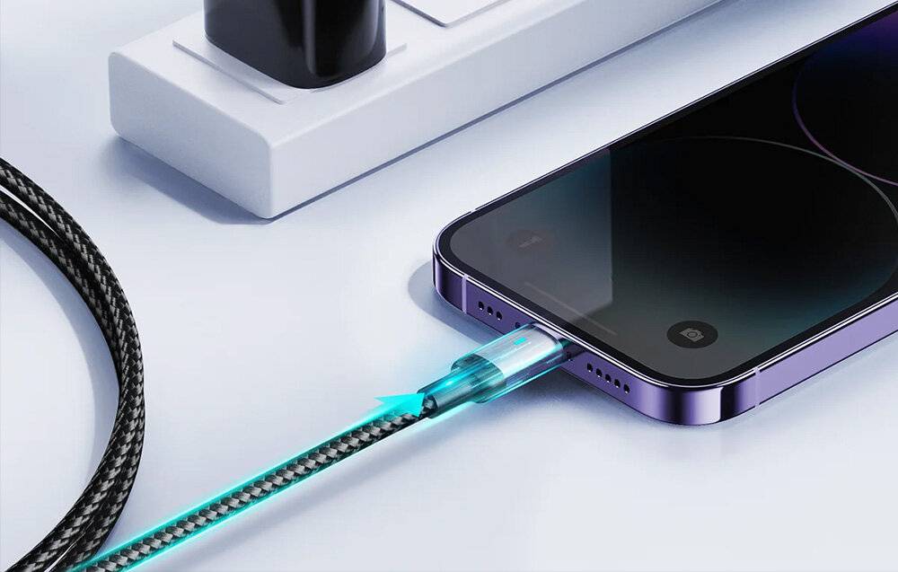 Joyroom USB-C auf Lightning Kabel, 20W PD, 1,2m, Nylongeflecht, Schwarz
