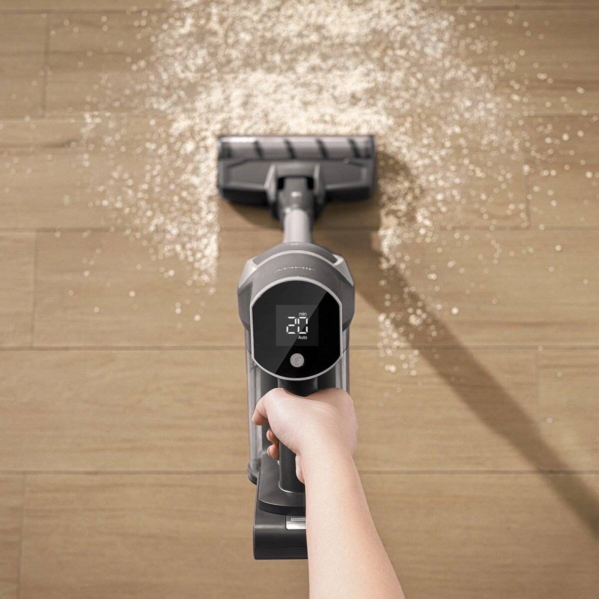 Akku-Staubsauger JV83 Pro 500W 20000 Pa 17500 mAh mit LED-Anzeige 0,5L Tankinhalt