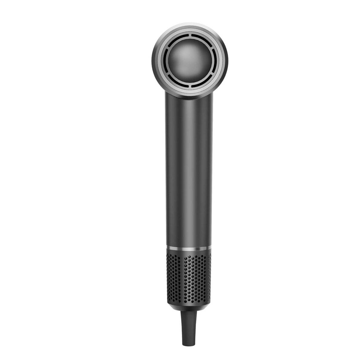 Moderner Haartrockner H100 Grau 1500W 110.000 U/min, mit Kalt- und Warmluft Grau