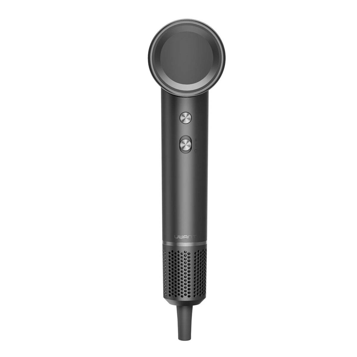 Moderner Haartrockner H100 Grau 1500W 110.000 U/min, mit Kalt- und Warmluft Grau
