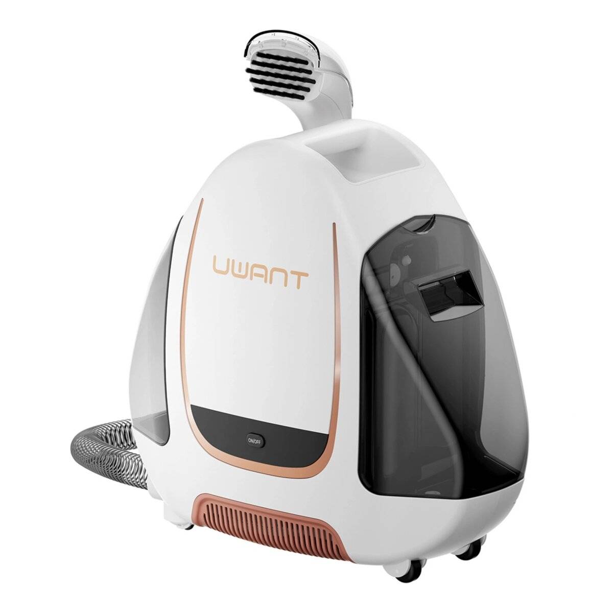 Waschsauger B100-S in Weiß 12000Pa 450W mit 360 Grad drehbaren Rädern