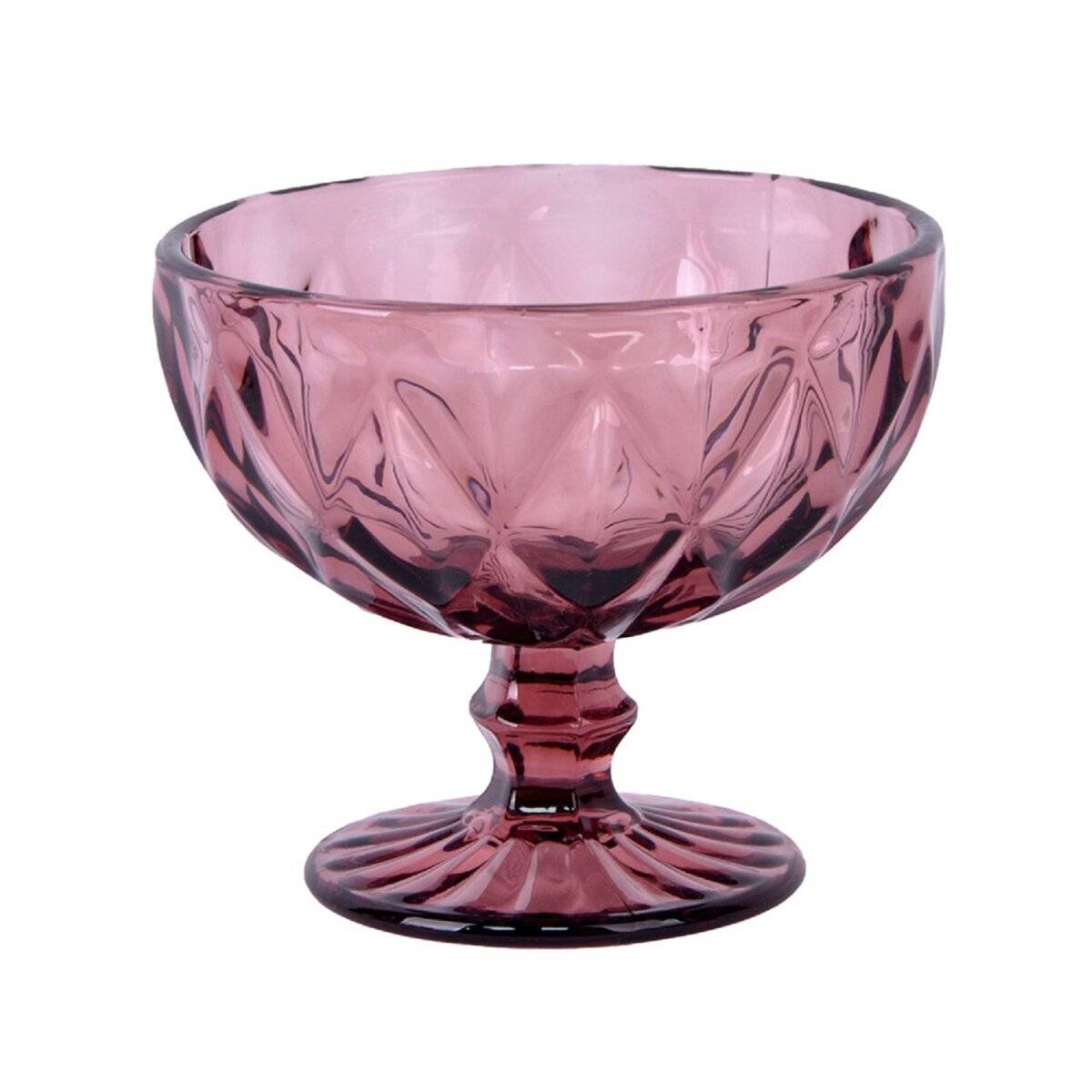 Schäfer 6er Schale Diamond – 300 ml Eisschalen Set für Desserts und Snacks Beere