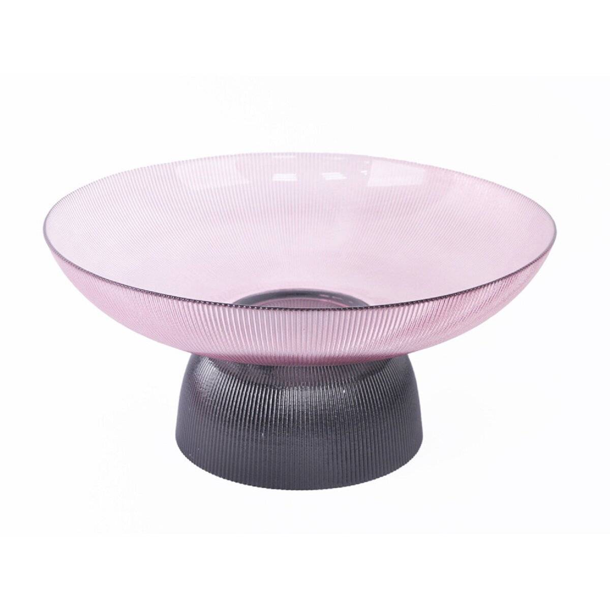 Schäfer Deko Schale aus Glas mit Fuß – Perfekt für Dekoration und Präsentation Beere Ø 25,5 cm