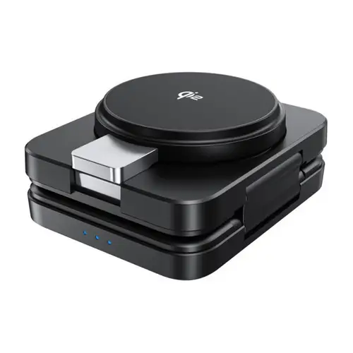 3 in 1 Magnetladegerät in Schwarz - Schnellladegerät mit faltbarem Design 3 in 1 Magnetladegerät in Schwarz - Schnellladegerät mit faltbarem Design